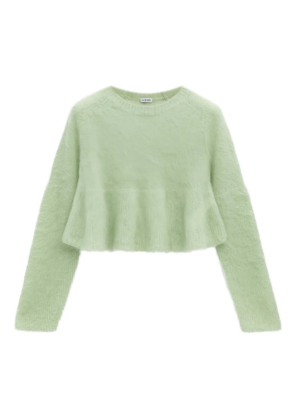 LOEWE peplum-hem sweater - Verde