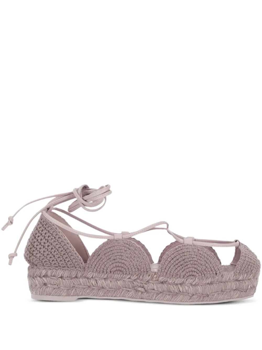 LOEWE Espadrilles met veters Paars