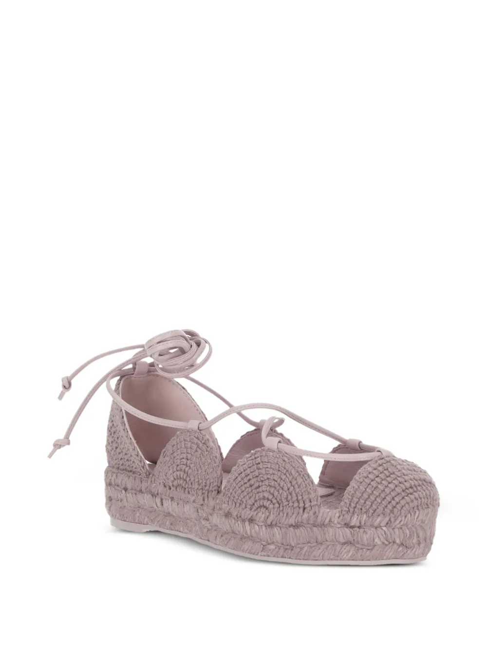 LOEWE Espadrilles met veters Paars