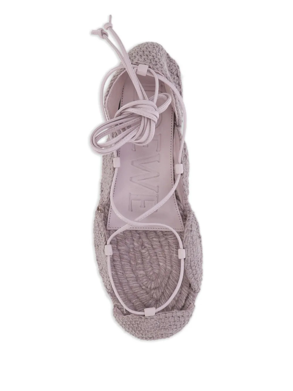 LOEWE Espadrilles met veters Paars