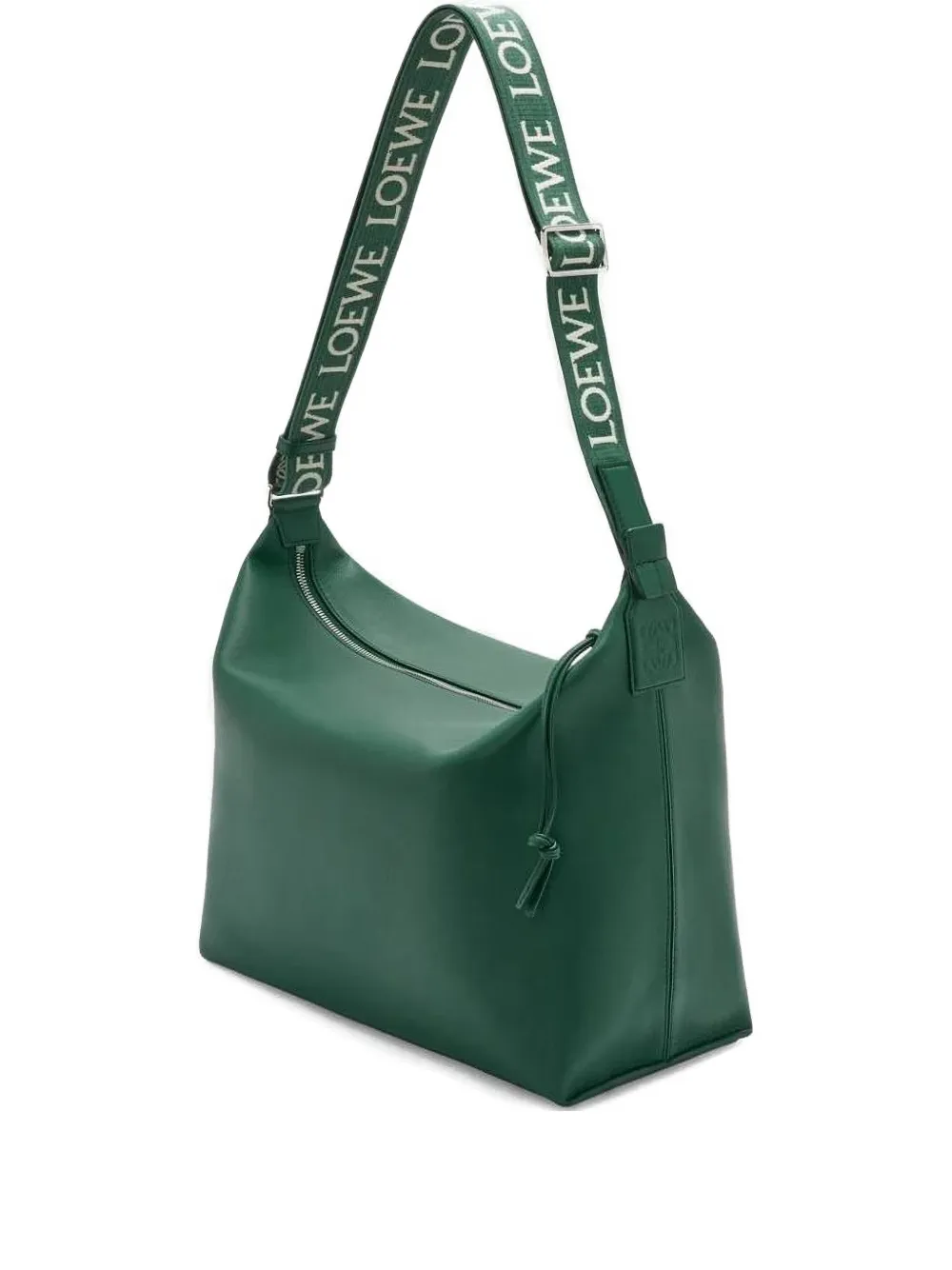 LOEWE jacquard-strap messenger bag - Verde