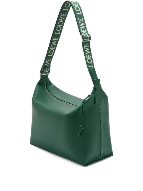 LOEWE ジャカードストラップ メッセンジャーバッグ | グリーン