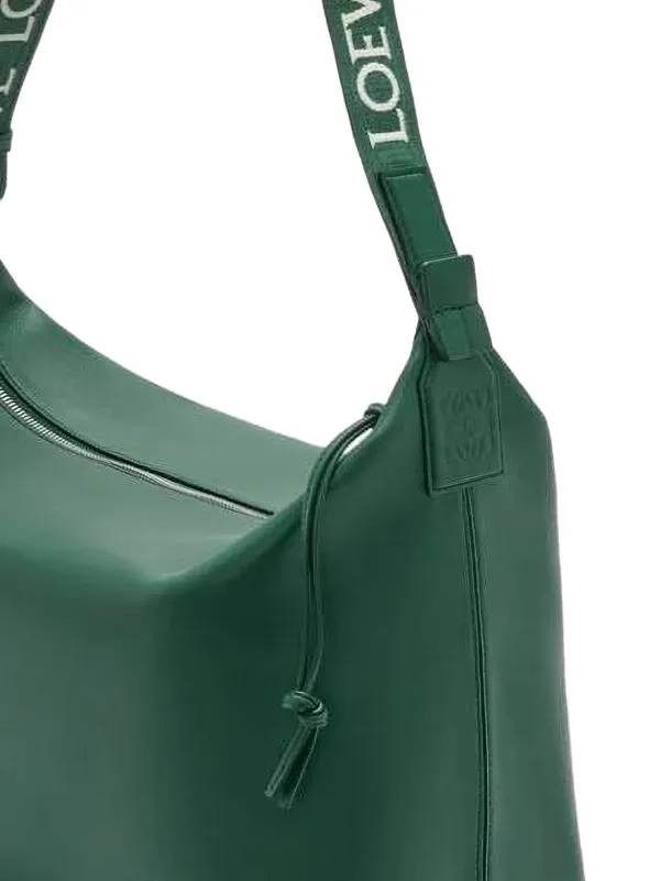 LOEWE ジャカードストラップ メッセンジャーバッグ | グリーン