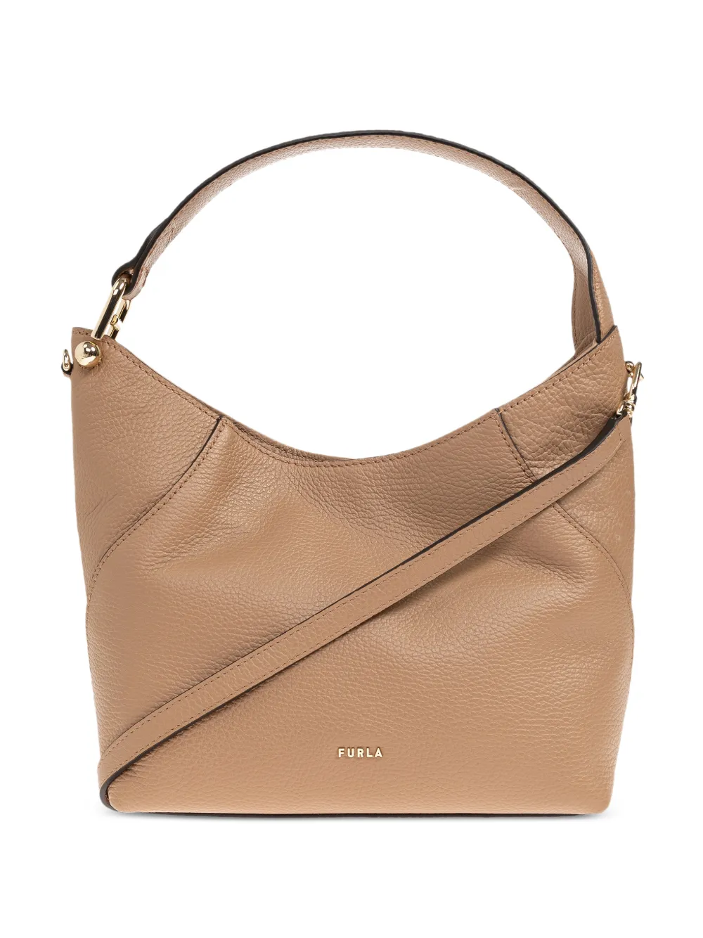 Furla small Lara leather tote bag - Toni neutri
