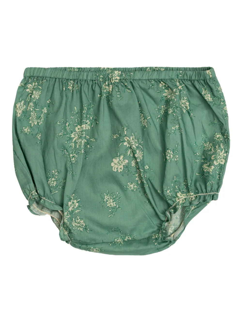 Bonpoint Gesmockte jurk met bloemenprint Groen
