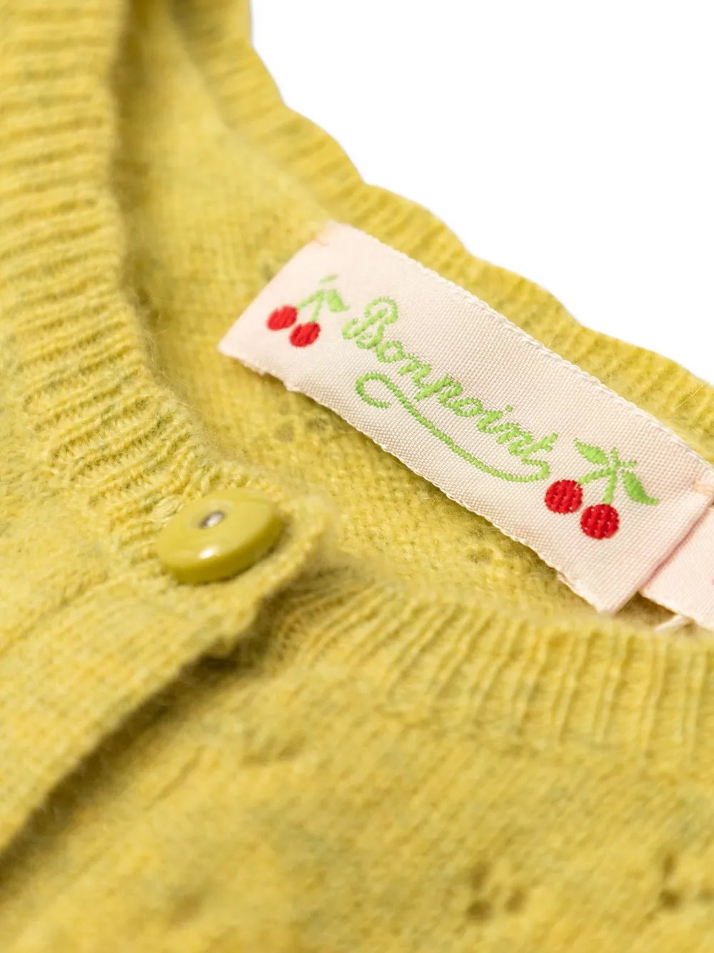  Bonpoint Buttoned Cardigan - Yellow 
