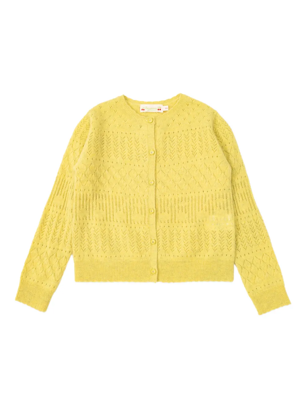 Bonpoint buttoned cardigan - Giallo
