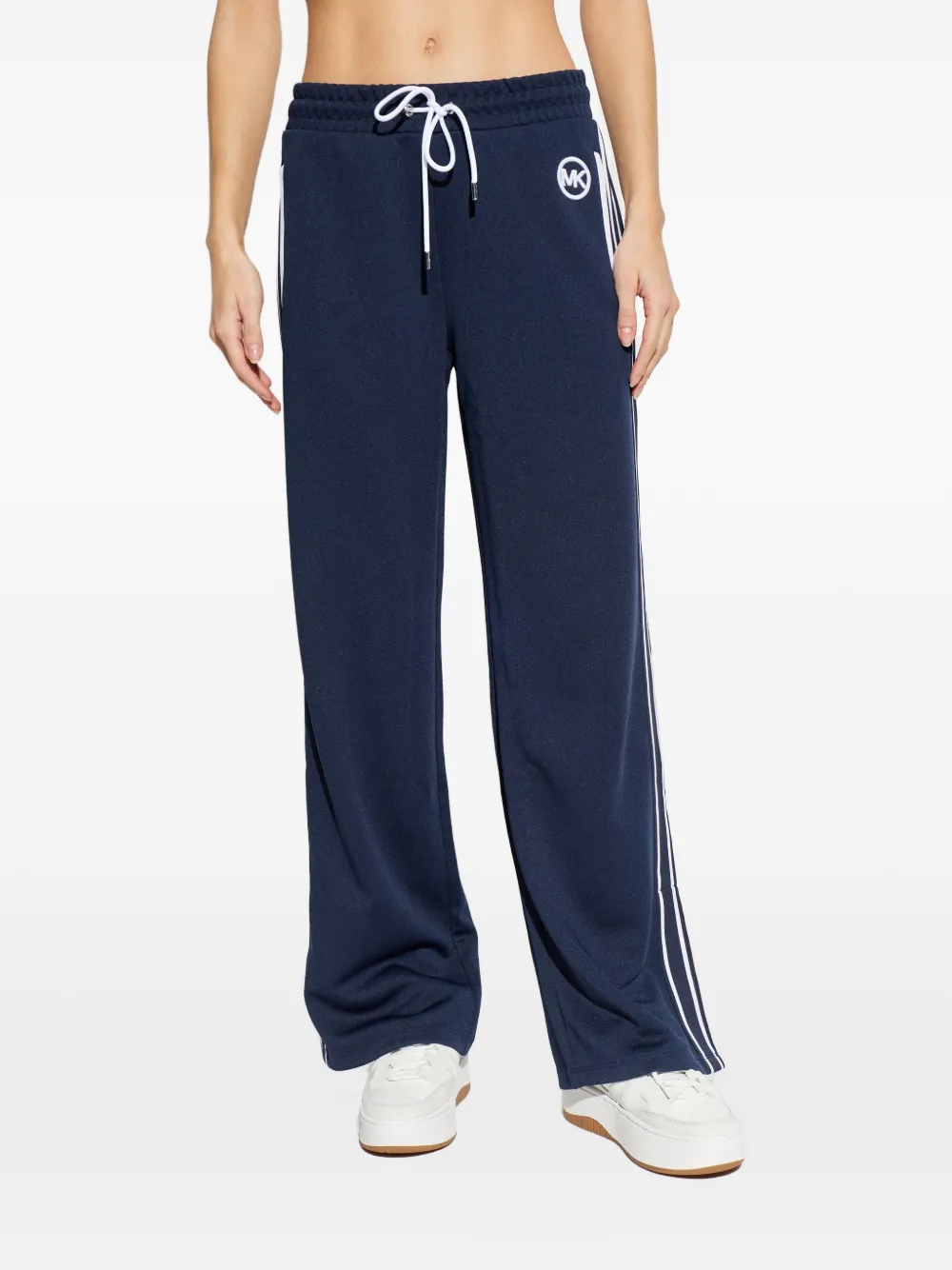 Michael Kors Trainingsbroek met logostreep Blauw