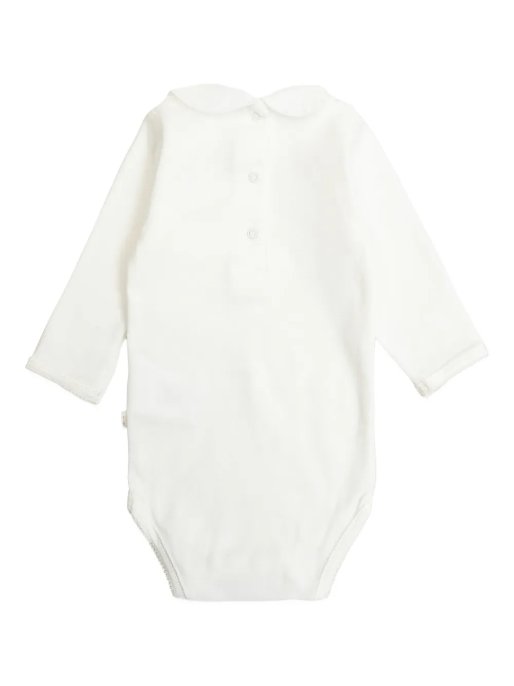 Bonpoint embroidered-collar body - Wit