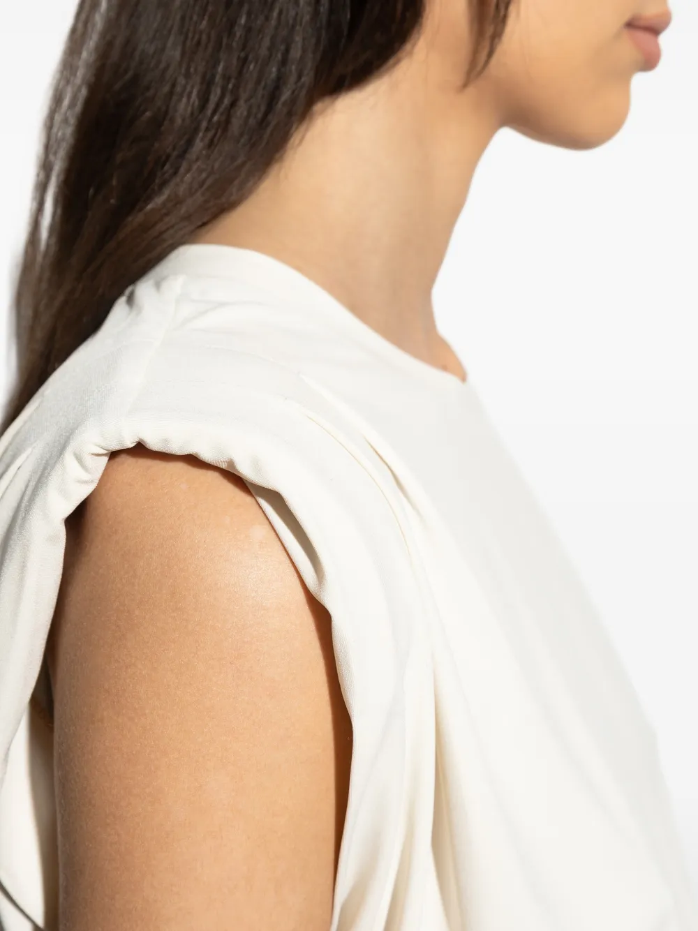 Crew Neck Sleeveless Top
