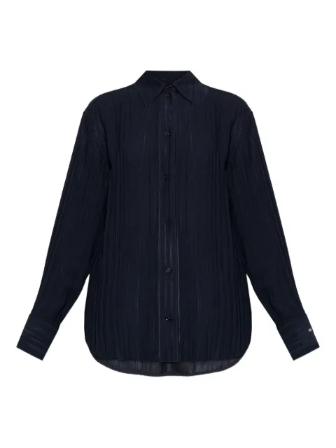 Victoria Beckham buttoned blue shirt