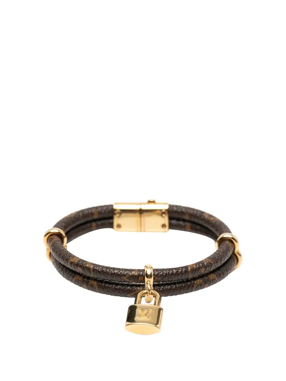 Louis Vuitton Pre-Owned 2021-2025 Monogram Keep It Twice Bracelet 19 costume bracelet - Marrone