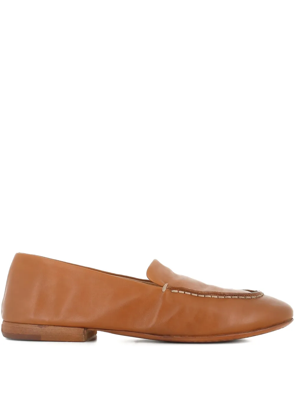 Marsèll topstitch detail loafers - Marrone