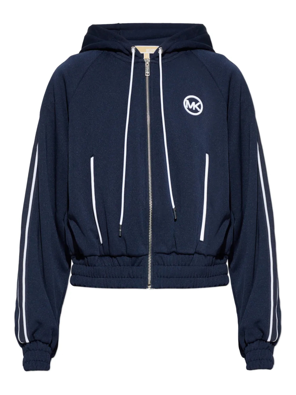 Michael Michael Kors logo-embroidered zip-up hoodie - Blu
