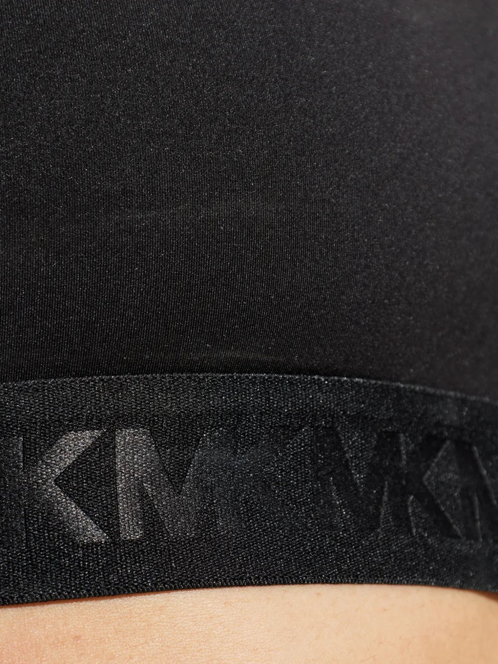 Michael Kors Sport-bh met logoband Zwart