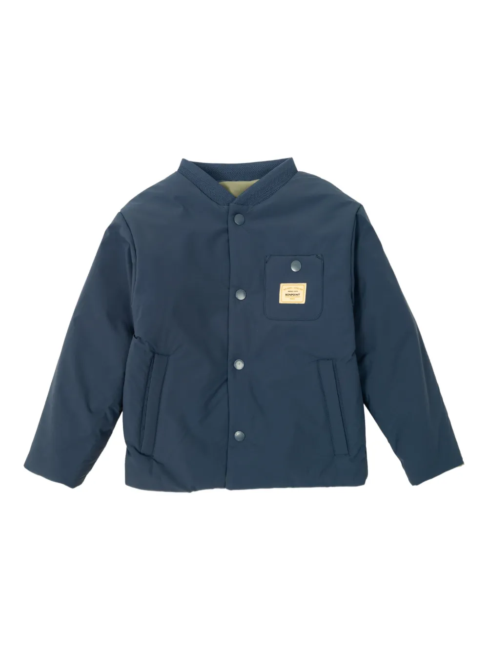 Bonpoint button bomber jacket - Blau