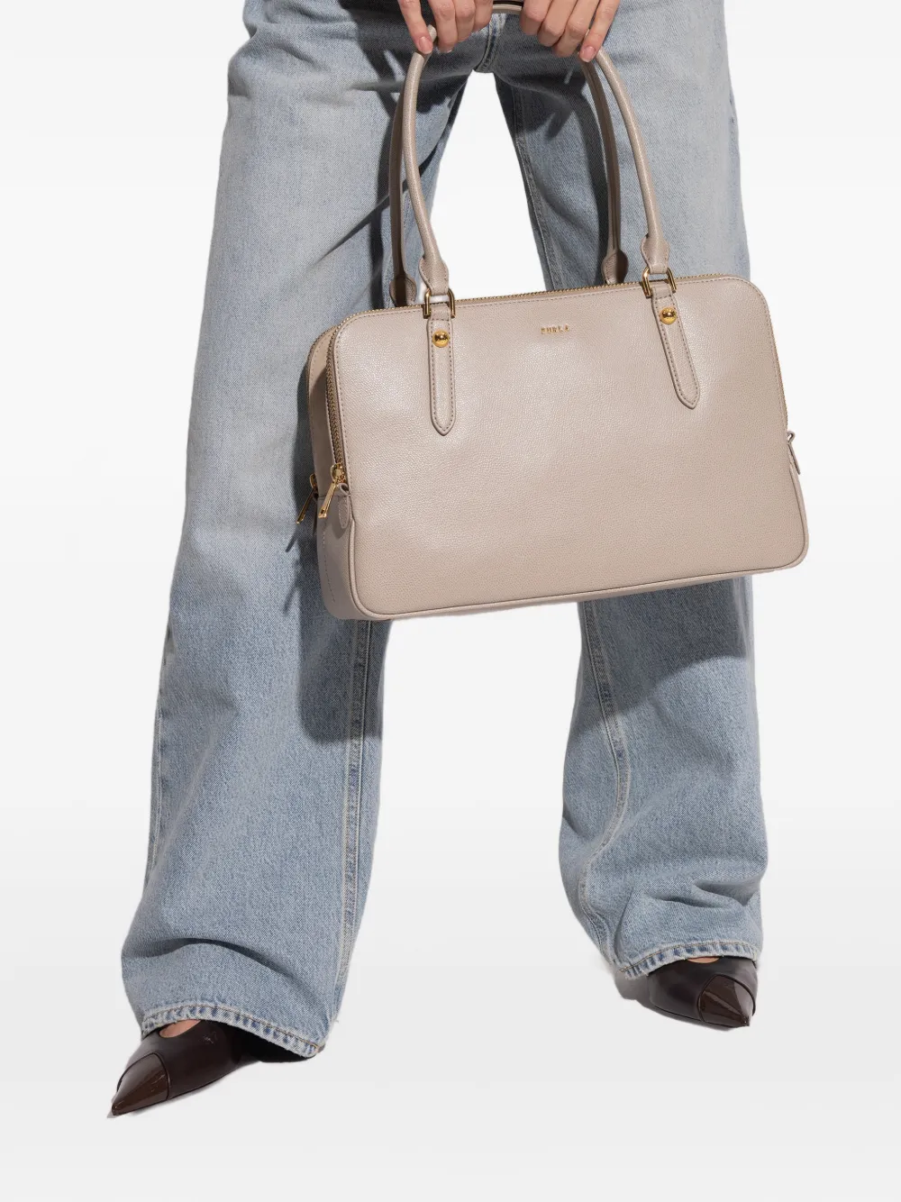 Furla Giulia L shoulder bag - Beige