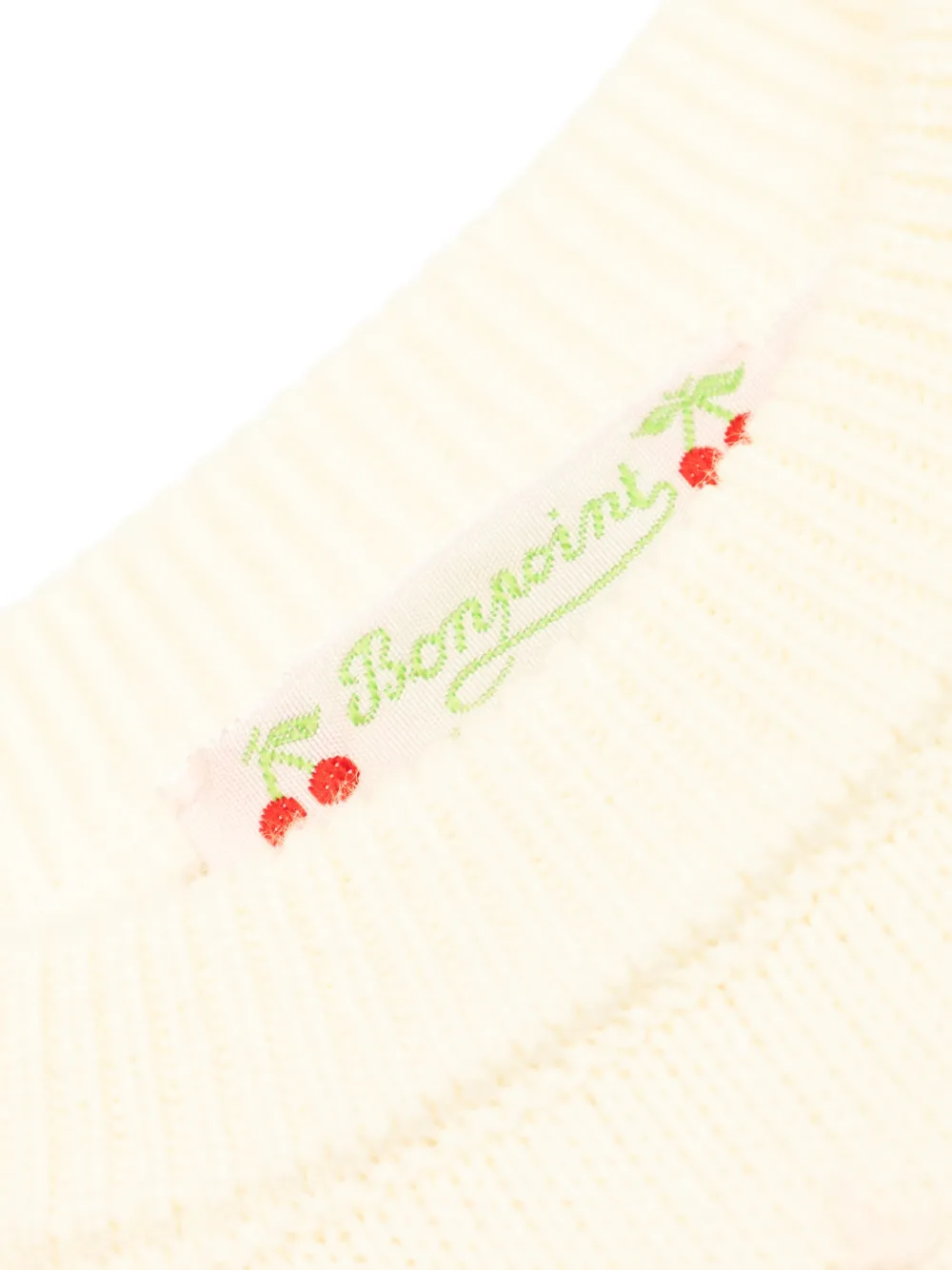  Bonpoint Graphic Crew-neck Sweater - Neutrals 