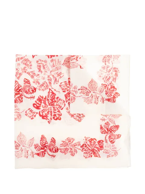 DSQUARED2 lettering-print scarf