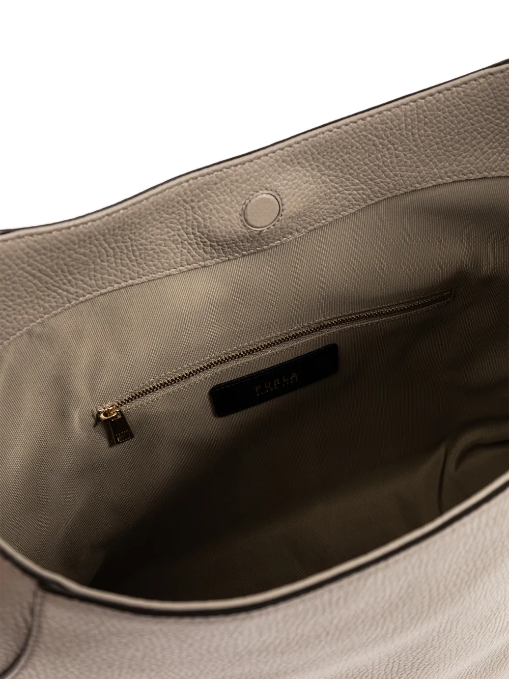Furla Lara leren schoudertas Beige