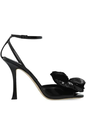 Ferragamo ヴァラリボン サンダル | ブラック | FARFETCH JP