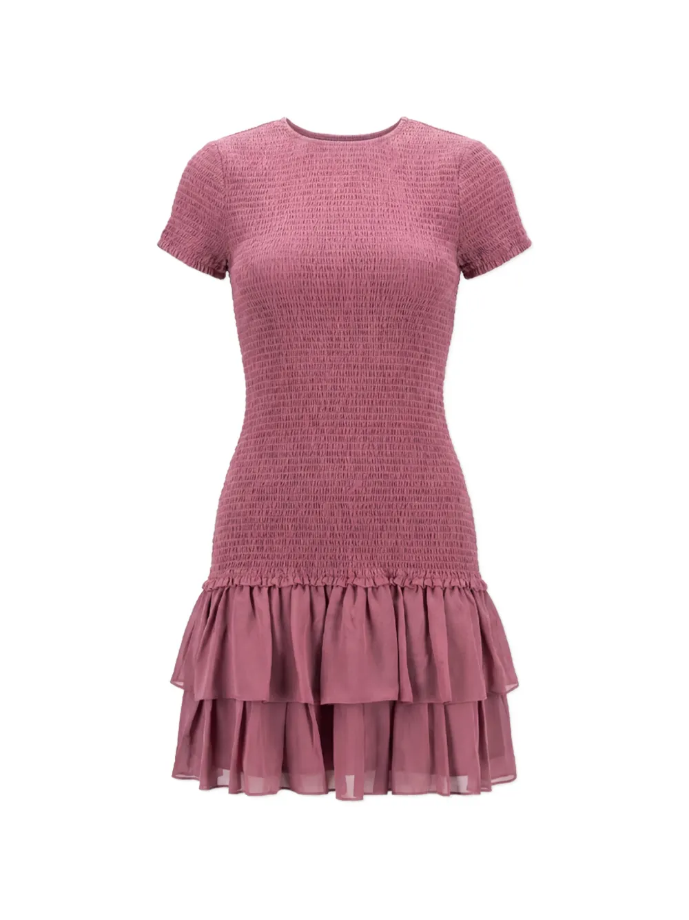 Michael Michael Kors ruffled smocked mini dress - Rosa