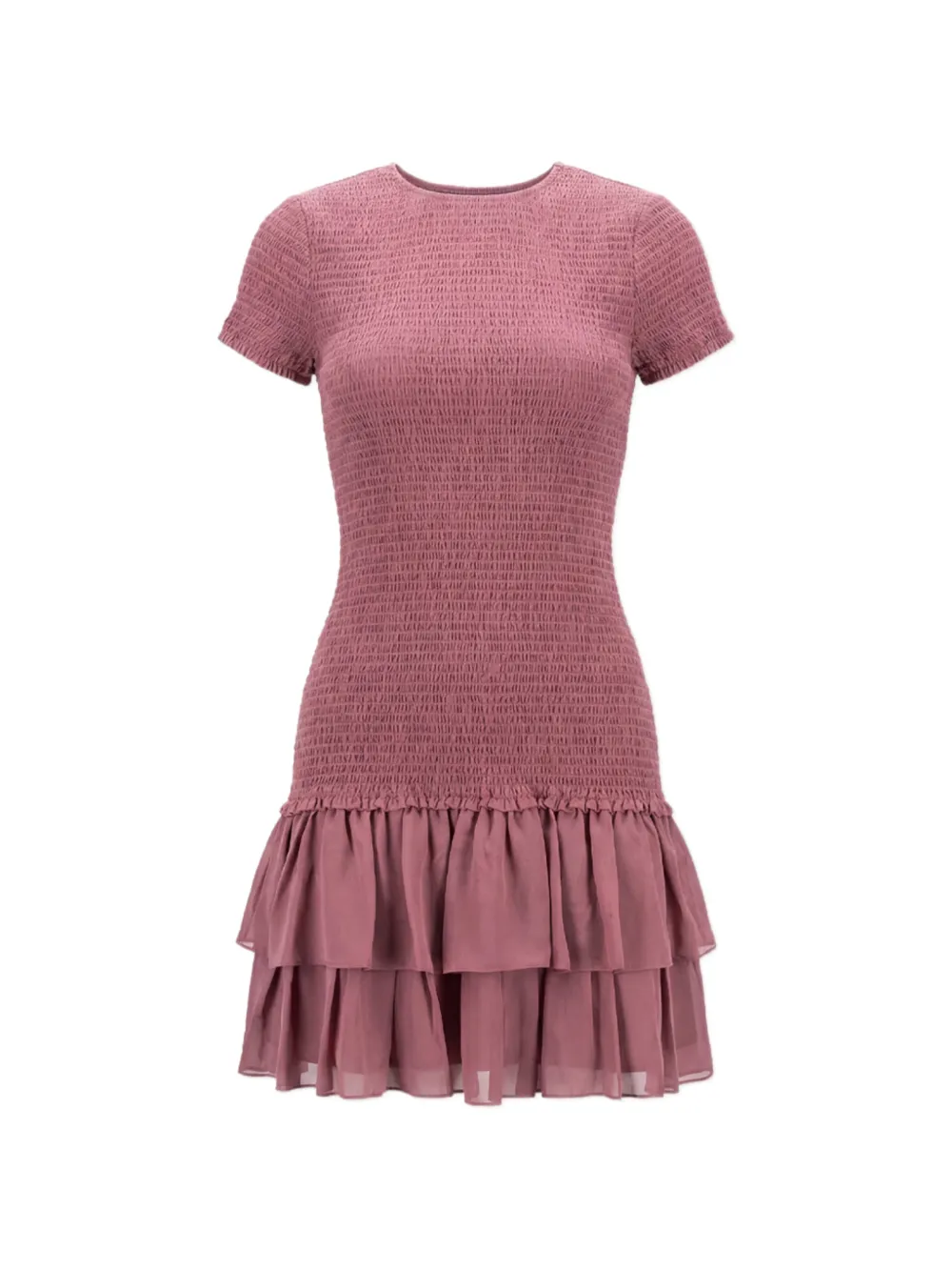 Michael Michael Kors ruffled smocked mini dress - Rosa