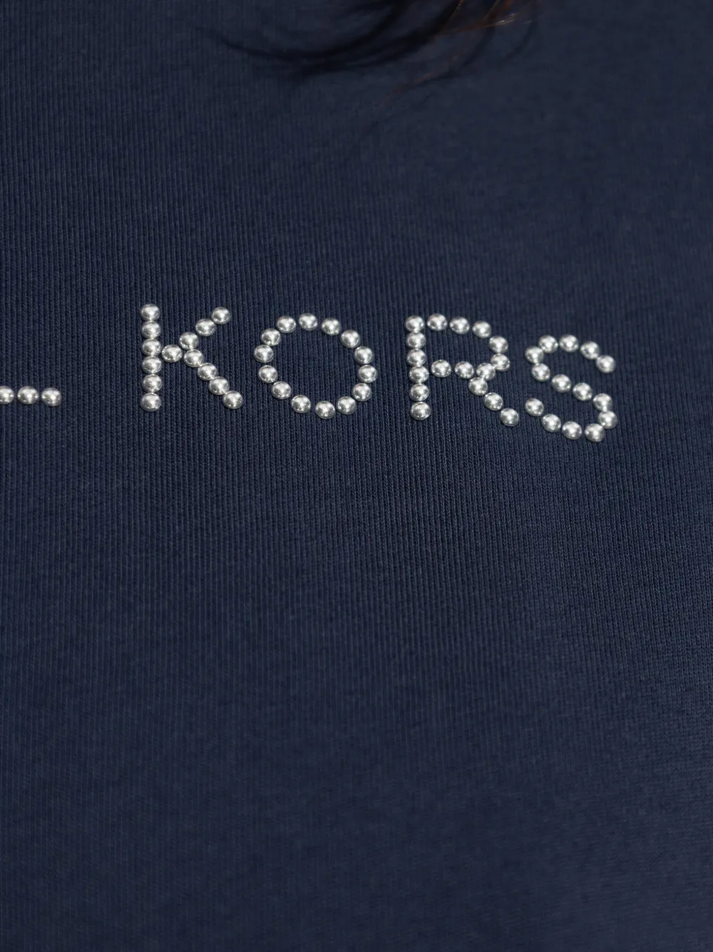 Michael Kors T-shirt met logo studs Blauw