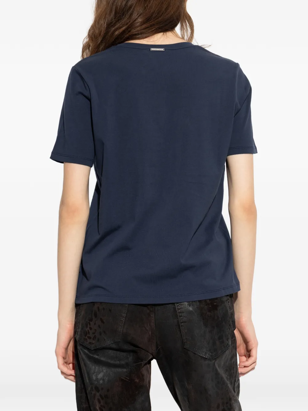 Michael Kors T-shirt met logo studs Blauw