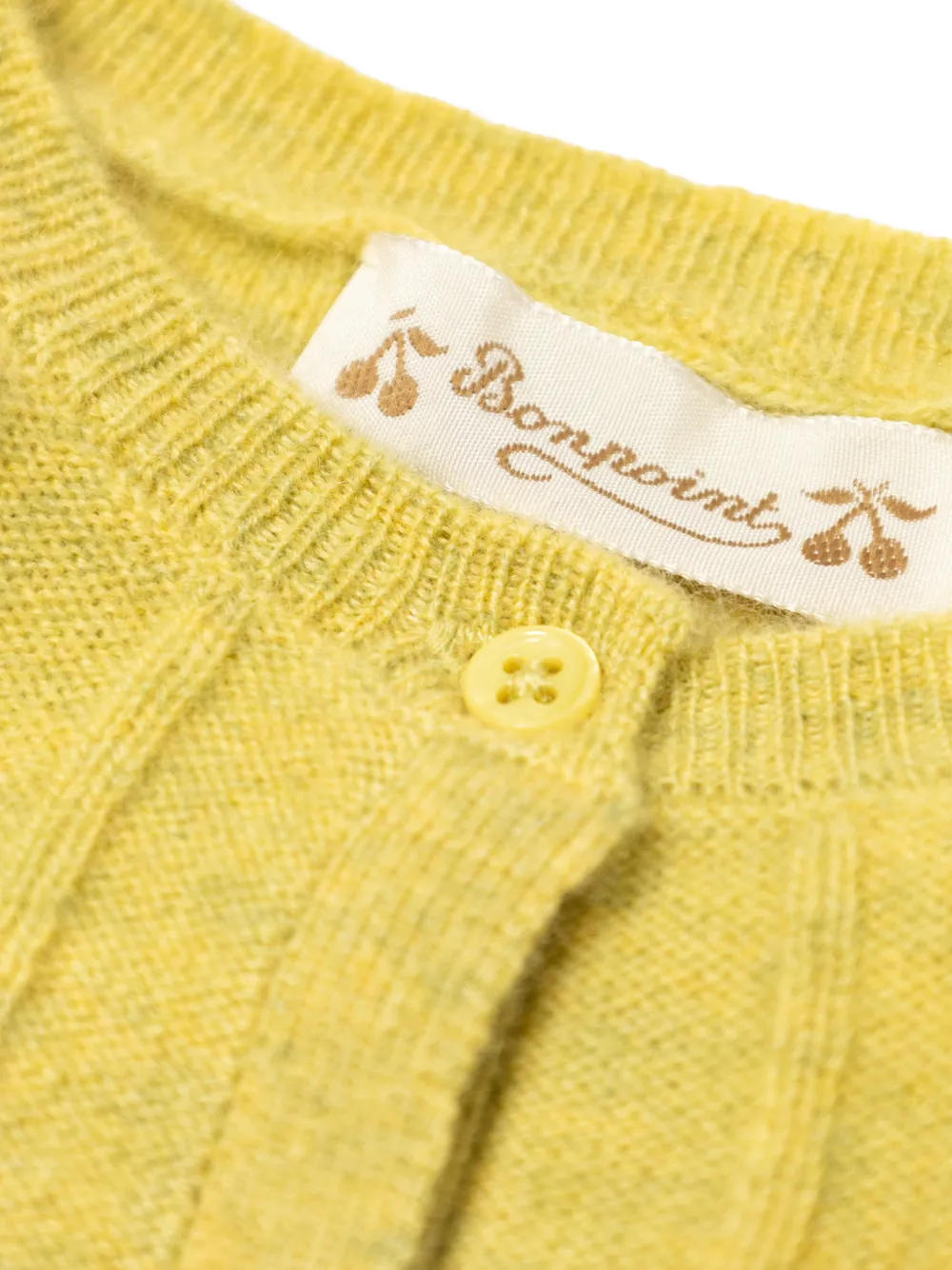  Bonpoint Cárdigan Con Botones - Amarillo 