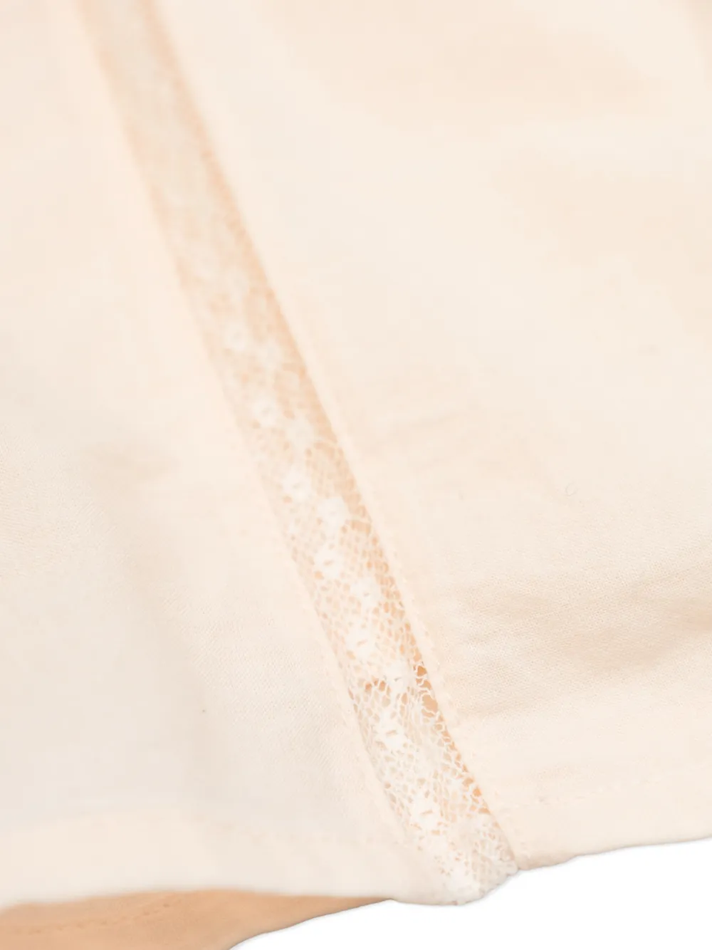 Bonpoint Jurk met kant Beige