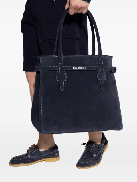 DSQUARED2 Twin suede tote bag