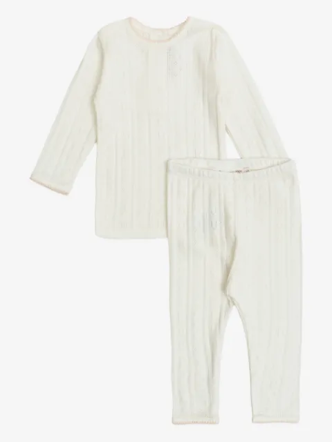 Bonpoint ensemble pantalon à détails en pointelle