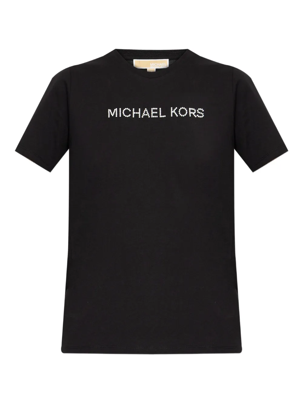Michael Michael Kors beaded-logo T-shirt - Nero