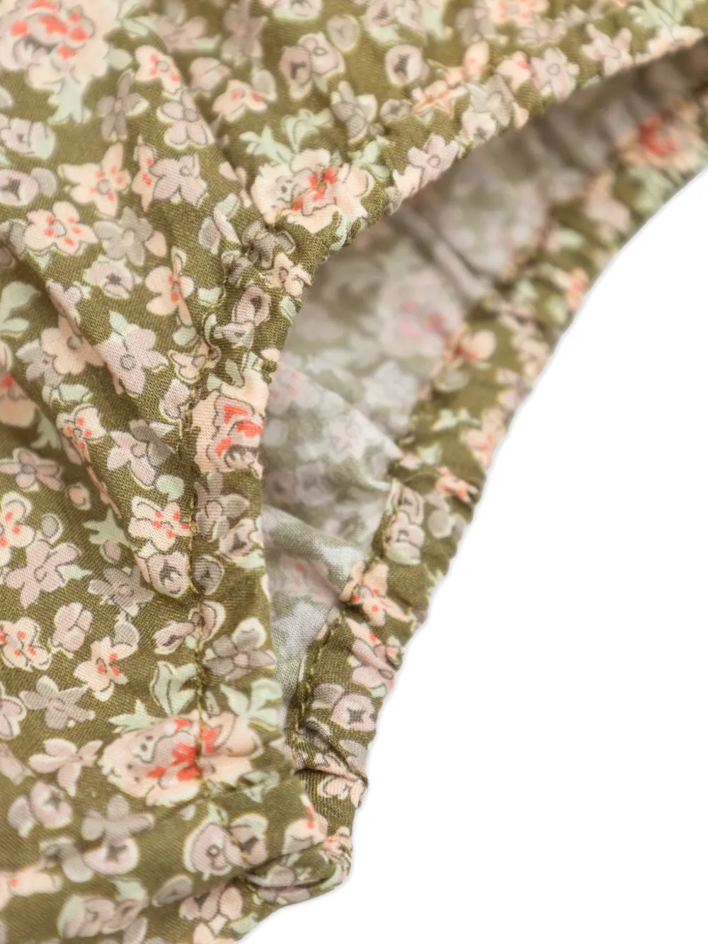 Bonpoint Broekje met bloemenprint Groen