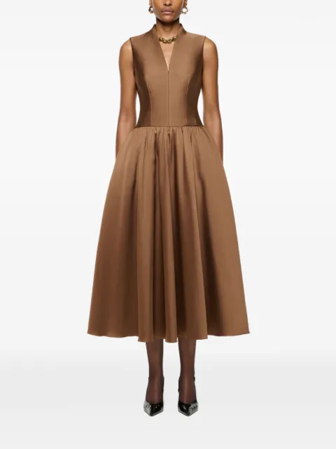 Roland Mouret vestido midi texturizado