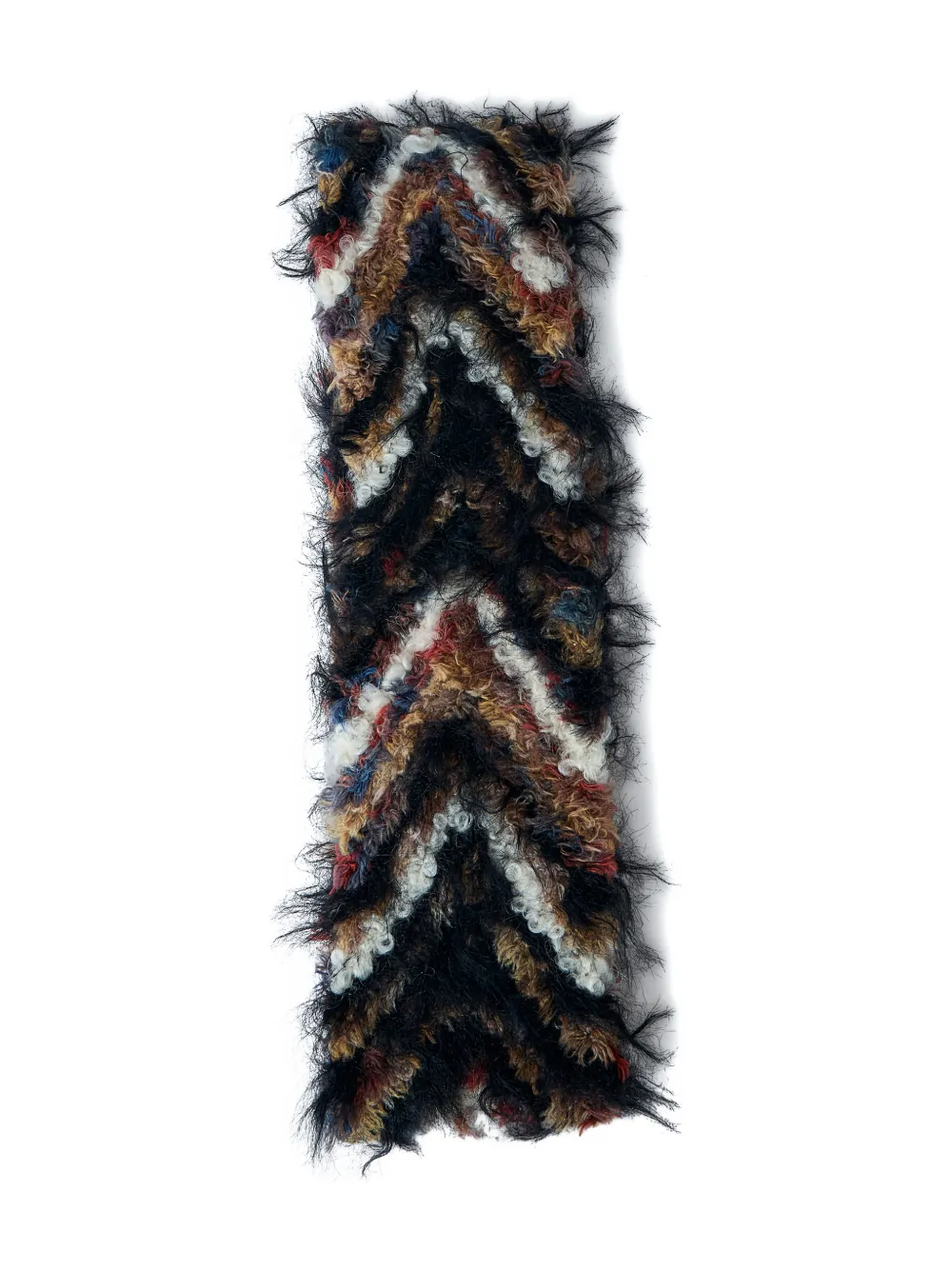 Kiko Kostadinov textured scarf - Zwart