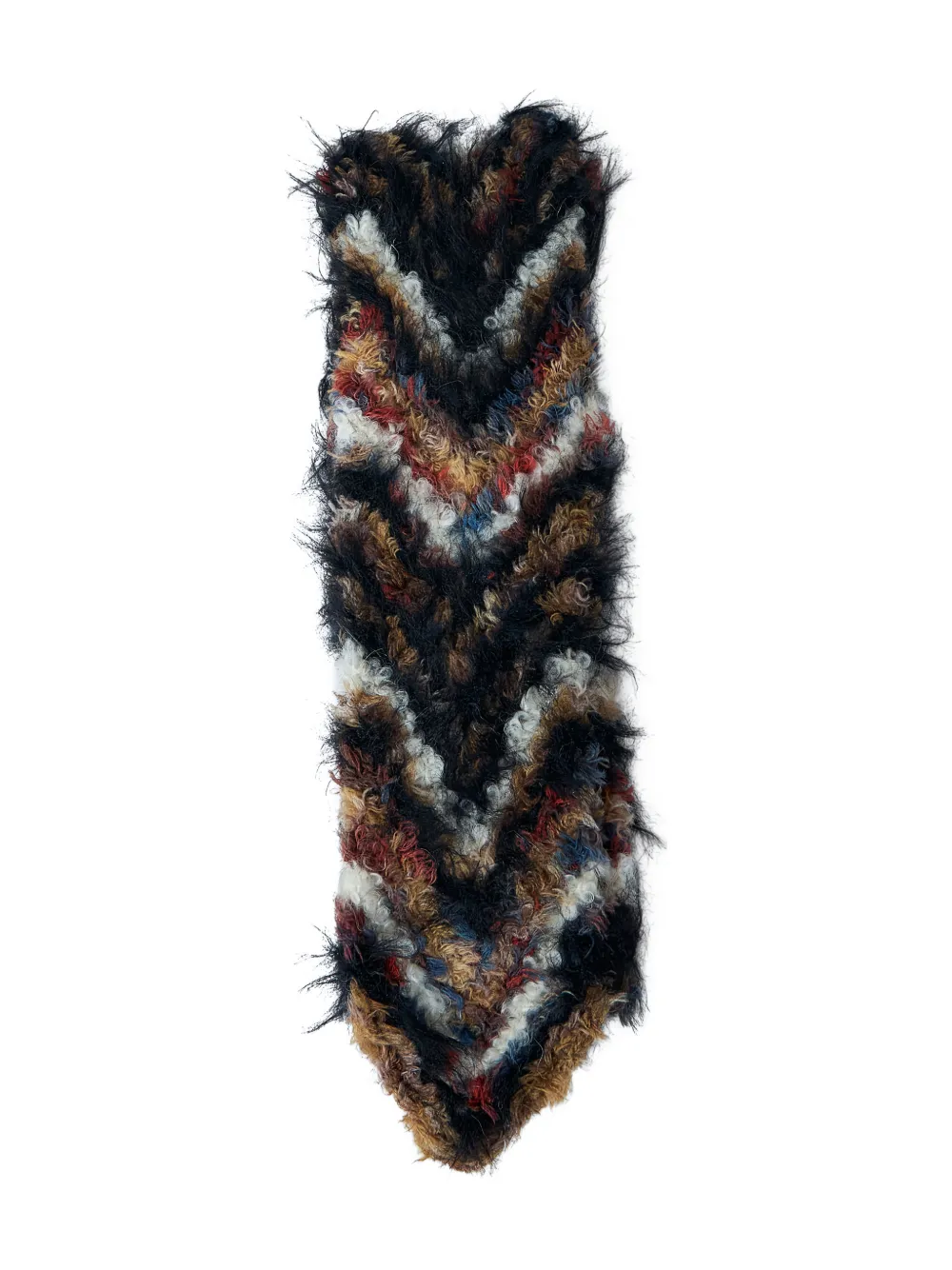 Kiko Kostadinov textured scarf - Nero