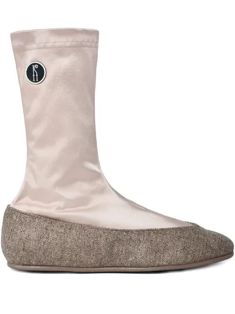 Kiko Kostadinov Proxima panelled logo ballet boots