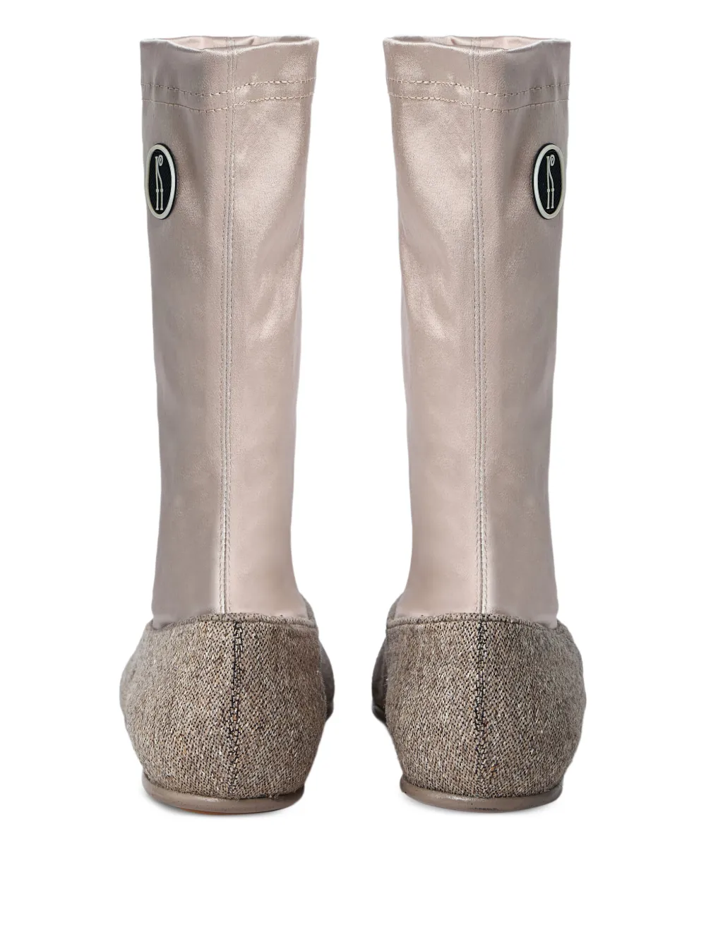  Kiko Kostadinov Proxima Panelled Logo Ballet Boots - Neutrals 