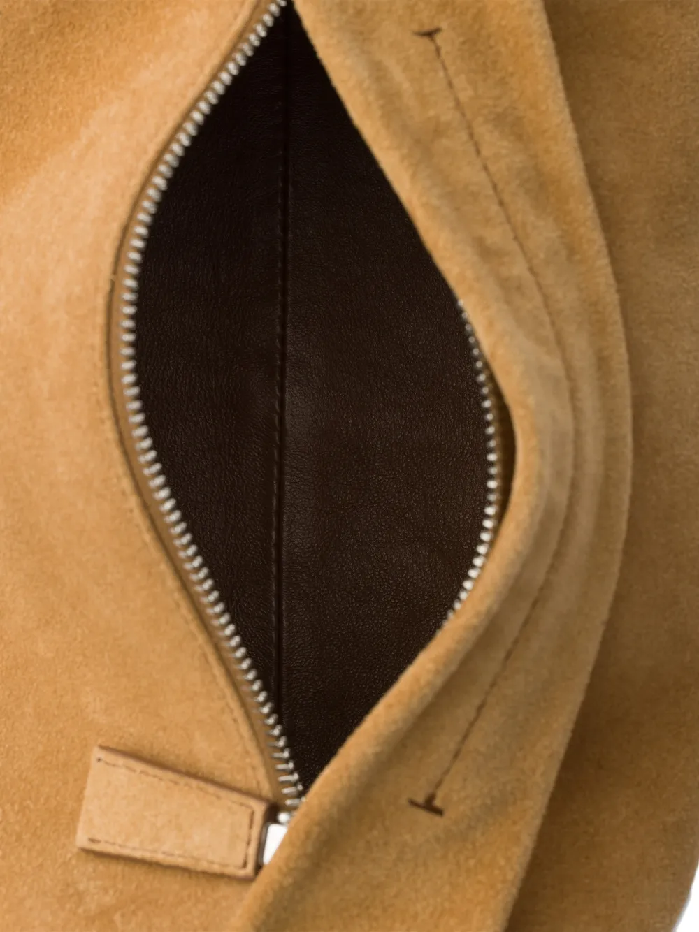 Prada Suède schoudertas Bruin