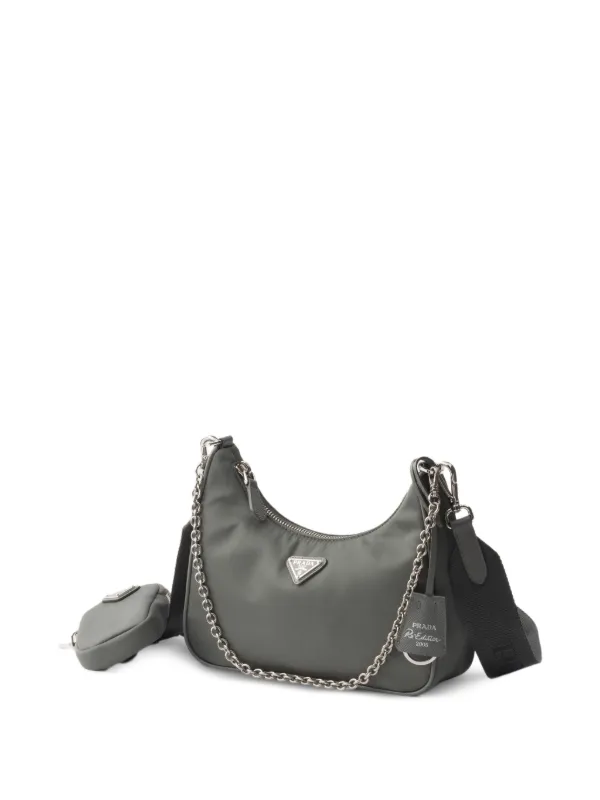Prada Re-Edition 2005 Re-Nylon ショルダーバッグ | グレー | FARFETCH JP