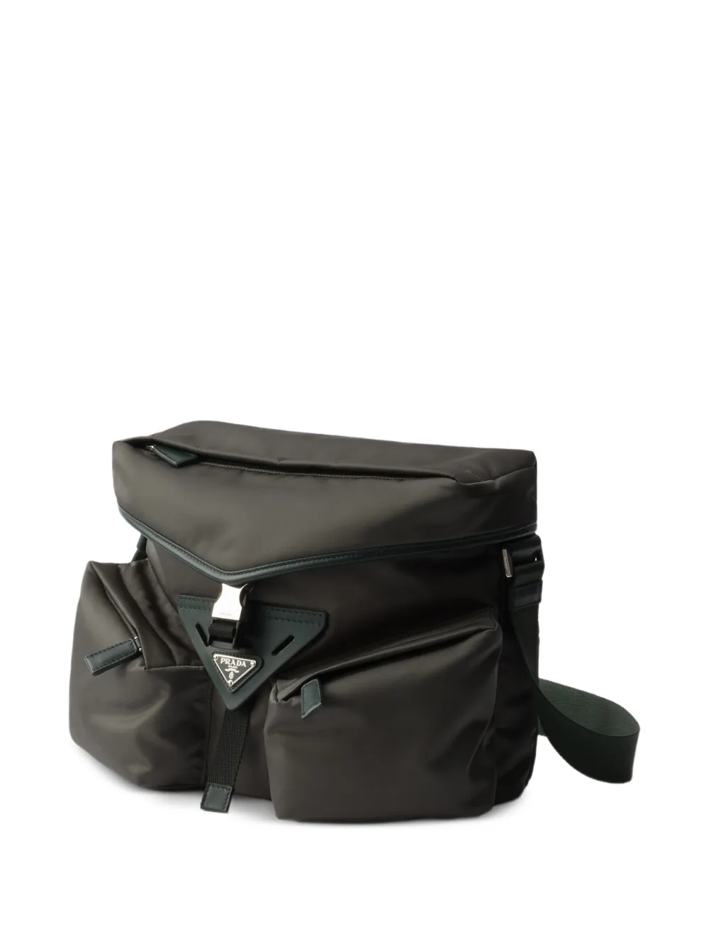  Prada Re-nylon Messenger Bag - Green 