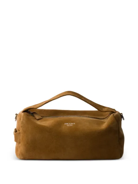 Prada bolsa de hombro de gamuza