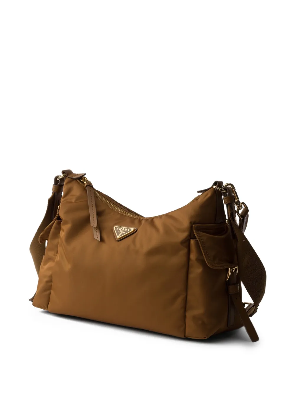 Prada Explore schoudertas met zak Bruin