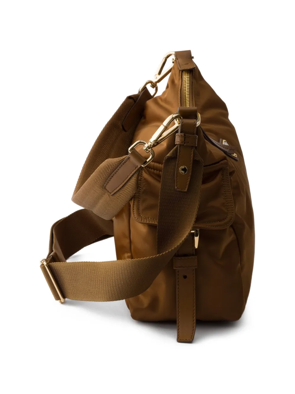 Prada Explore schoudertas met zak Bruin
