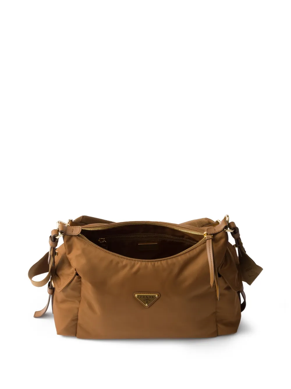 Prada Explore schoudertas met zak Bruin