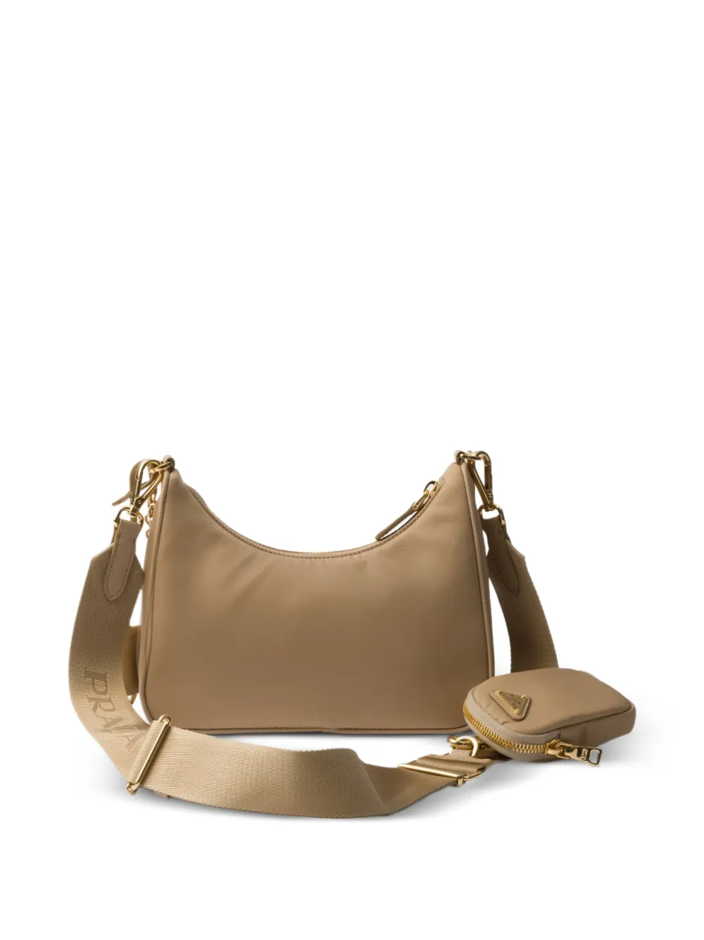 Prada Re-Edition 2005 schoudertas Beige