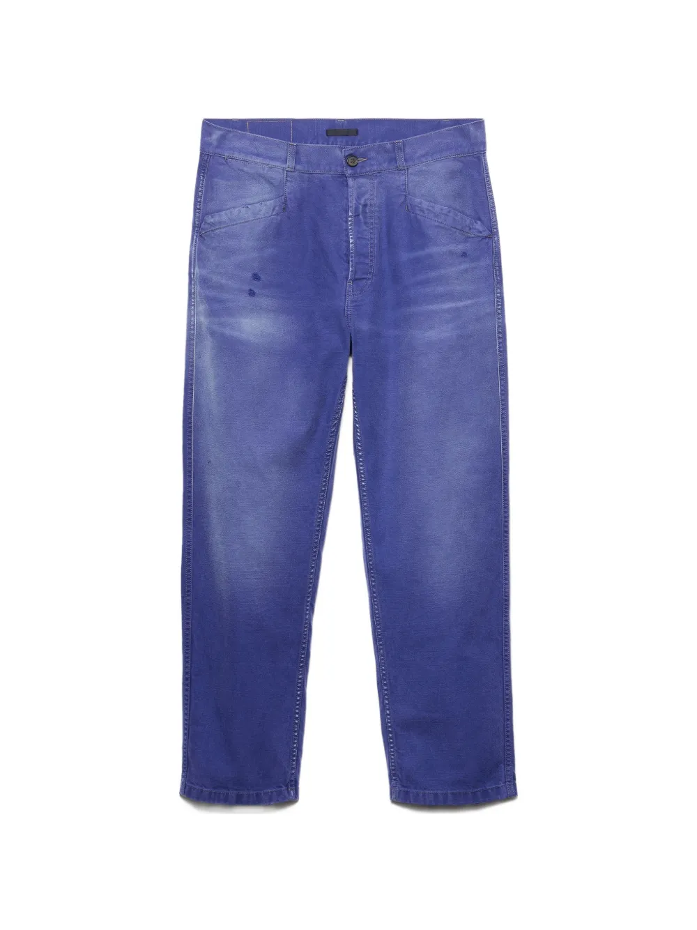 Prada cotton twill trousers - Blau