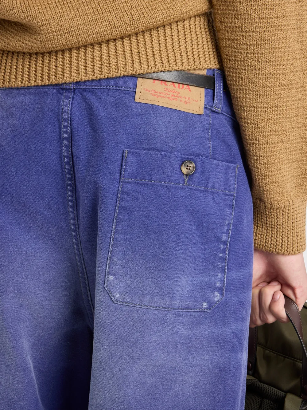 Prada Twill broek Blauw